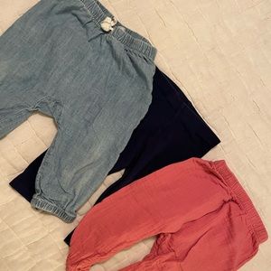 Lot of three pants! Gap, Cat & Jack 12 mo.